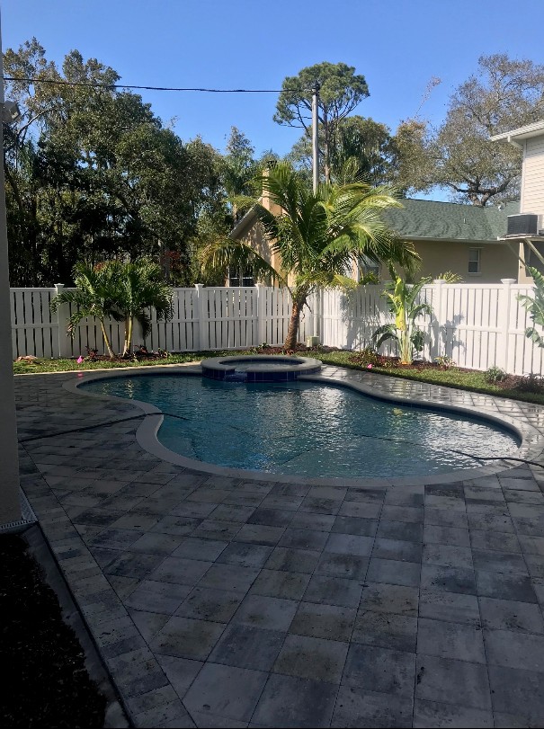 pool & paver landscape project